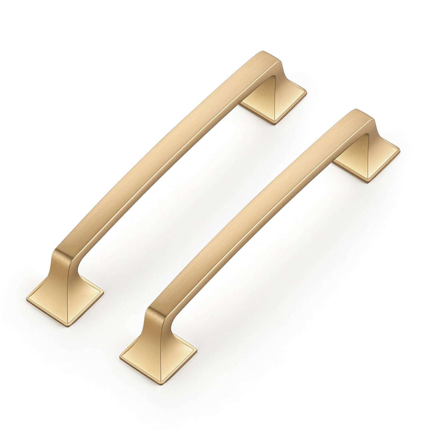 Ravinte 5 Pack Solid 3" Square Foot Arch Pulls Kitchen Cabinet Handles Matte Black Drawer Pulls Kitchen Cabinet Hardware for Cupboard Handles