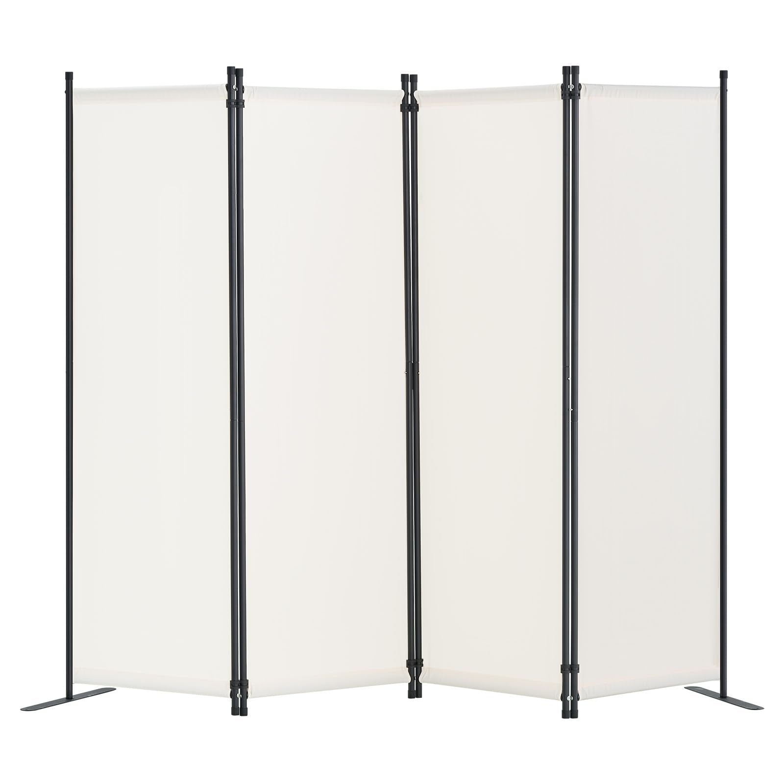 VEVOR Room Divider, 3 Panel Room Dividers and Folding Privacy Screens, Fabric Partition Room Dividers for Office, Bedroom, Dining Room, Study, Freestanding, Black