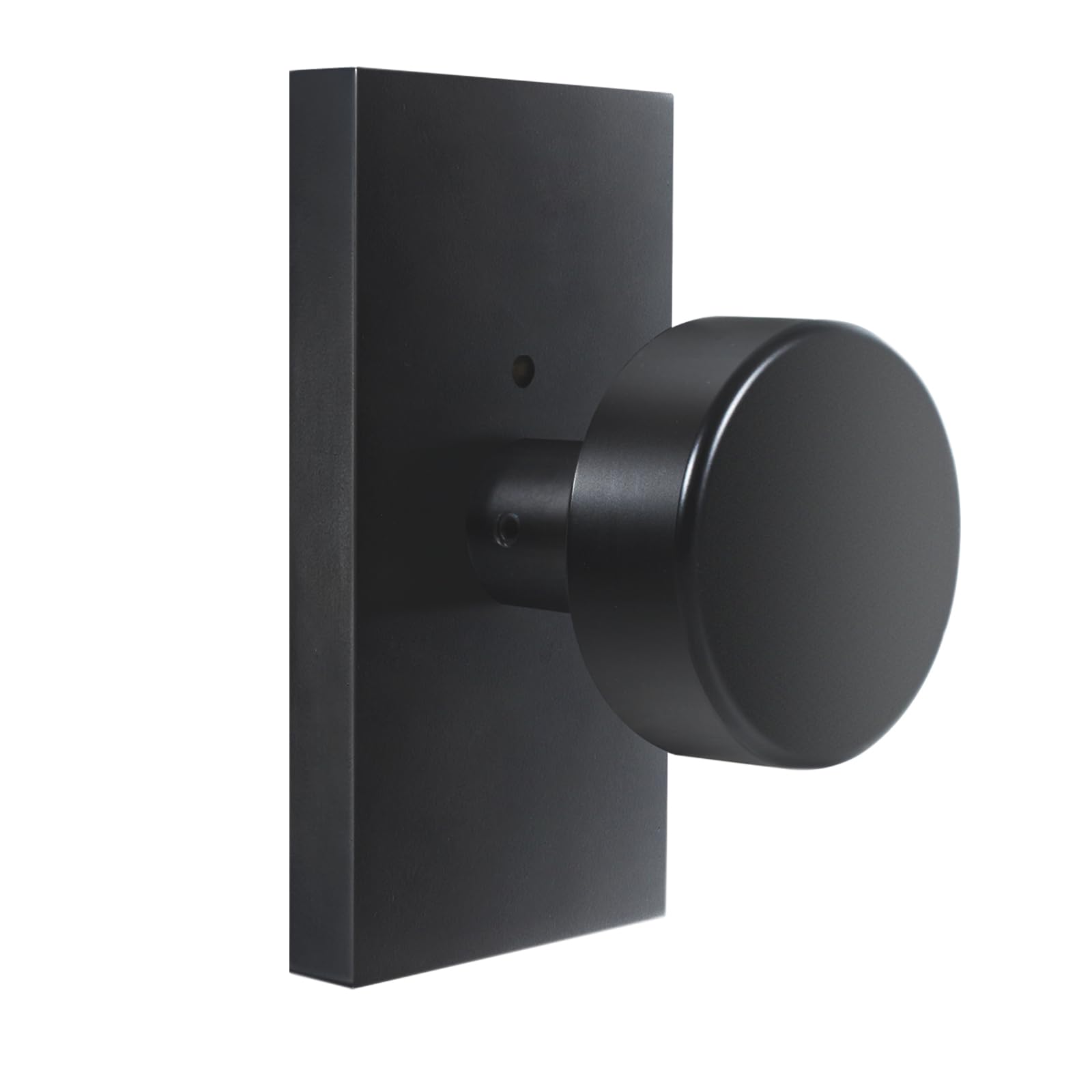 Polished Chrome Door Knobs Interior with Lock, Modern Privacy Door Knob Door Handles for Bathroom Bedroom Round