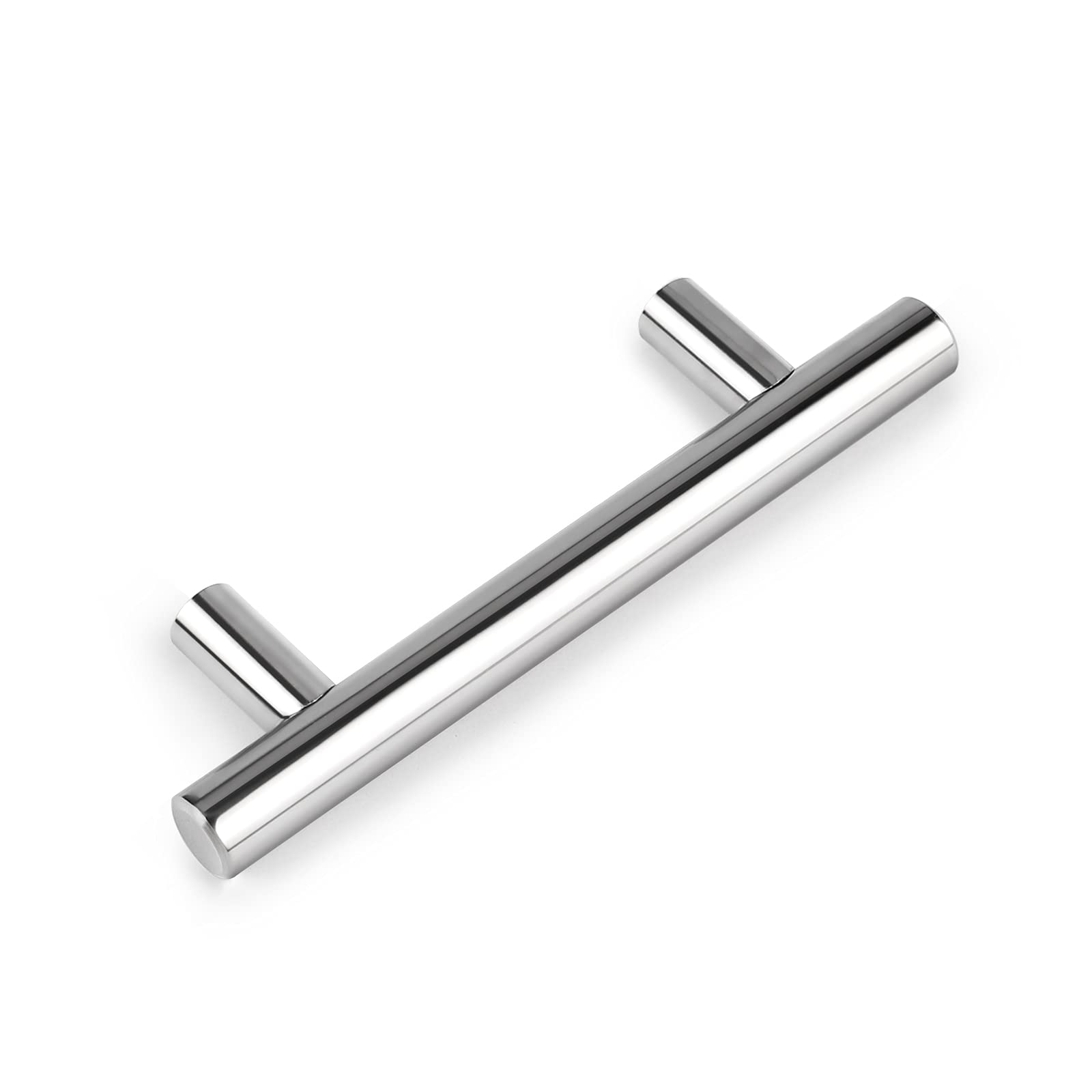 Probrico (30 Pack 3 Inch Hole Centers Kitchen Cabinet Handles Euro T Bar Cabinet Pulls Stainless Steel Kitchen Drawer Handles Brushed Nickel Furniture Dresser Cabinet Hardware, 5 Inch Total Length