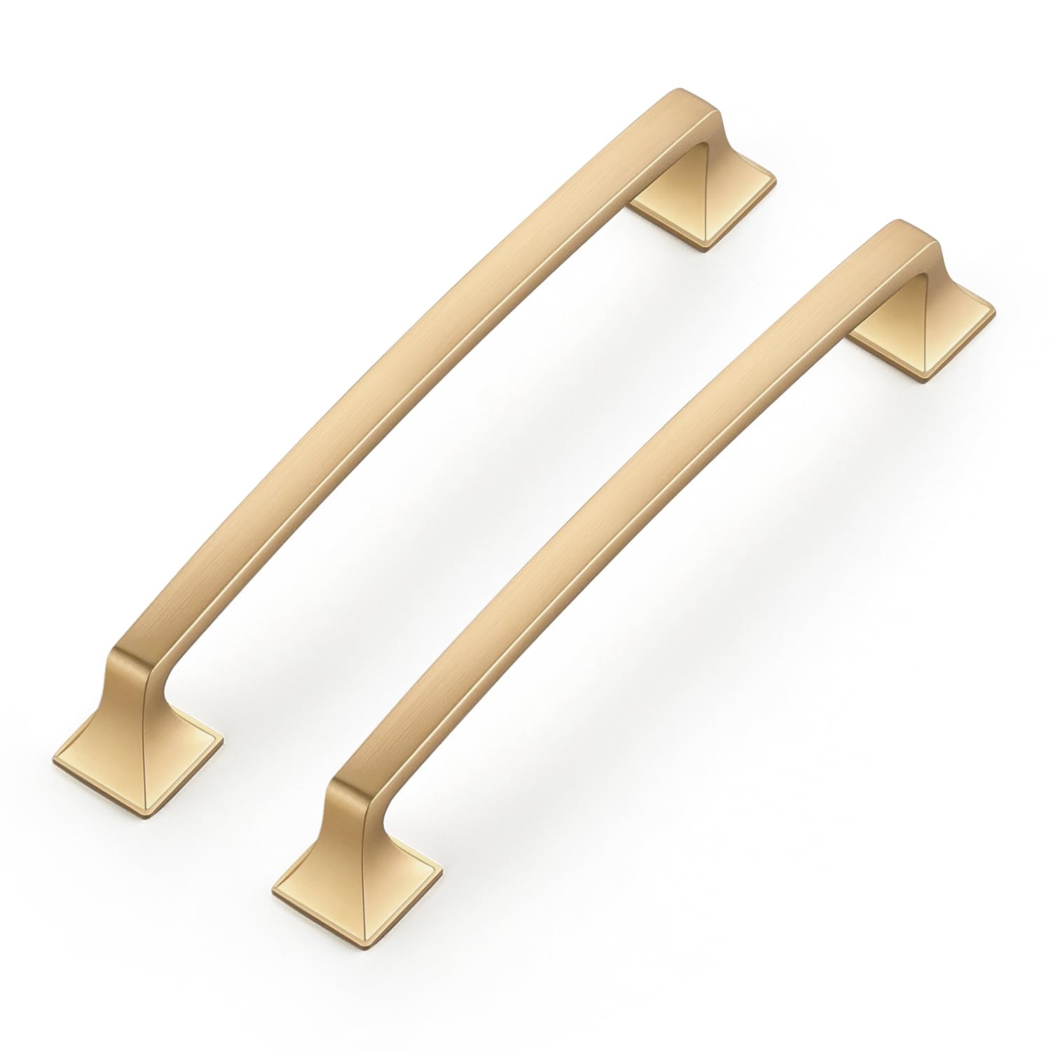 Ravinte 5 Pack Solid 3" Square Foot Arch Pulls Kitchen Cabinet Handles Matte Black Drawer Pulls Kitchen Cabinet Hardware for Cupboard Handles