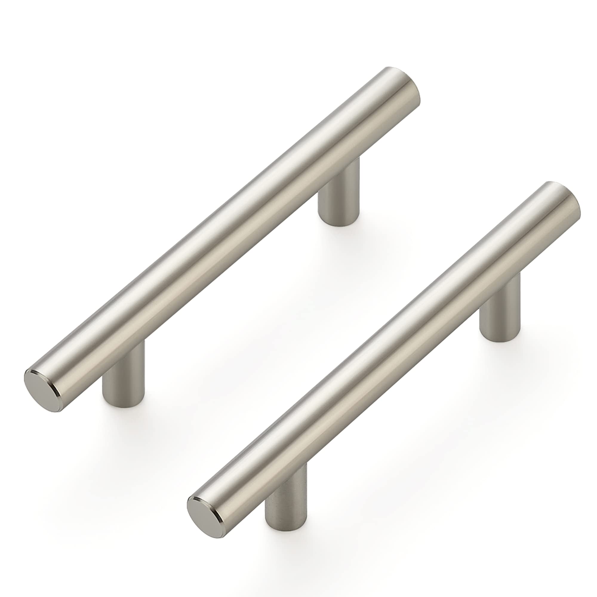 Ravinte 4 Pack 6 inch Cabinet Pulls Brushed Nickel Stainless Steel Kitchen Cupboard Handles Cabinet Handles, 3.75 inch Hole Center