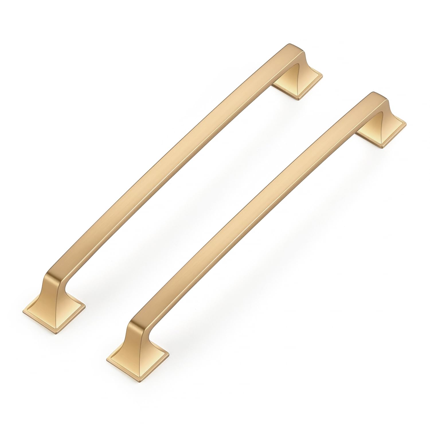 Ravinte 5 Pack Solid 3" Square Foot Arch Pulls Kitchen Cabinet Handles Matte Black Drawer Pulls Kitchen Cabinet Hardware for Cupboard Handles