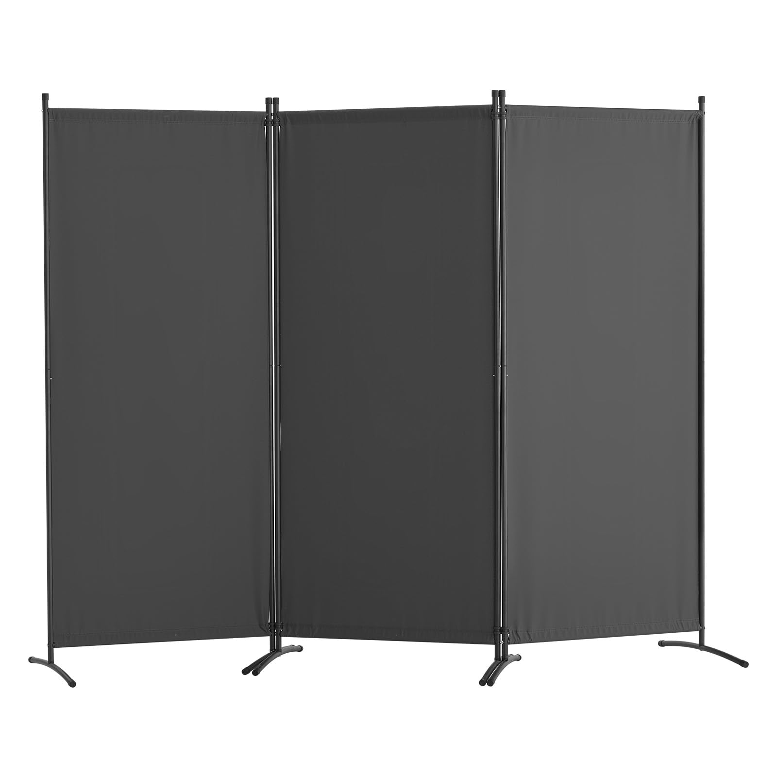 VEVOR Room Divider, 3 Panel Room Dividers and Folding Privacy Screens, Fabric Partition Room Dividers for Office, Bedroom, Dining Room, Study, Freestanding, Black