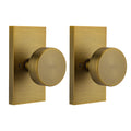 Polished Chrome Door Knobs Interior with Lock, Modern Privacy Door Knob Door Handles for Bathroom Bedroom Round
