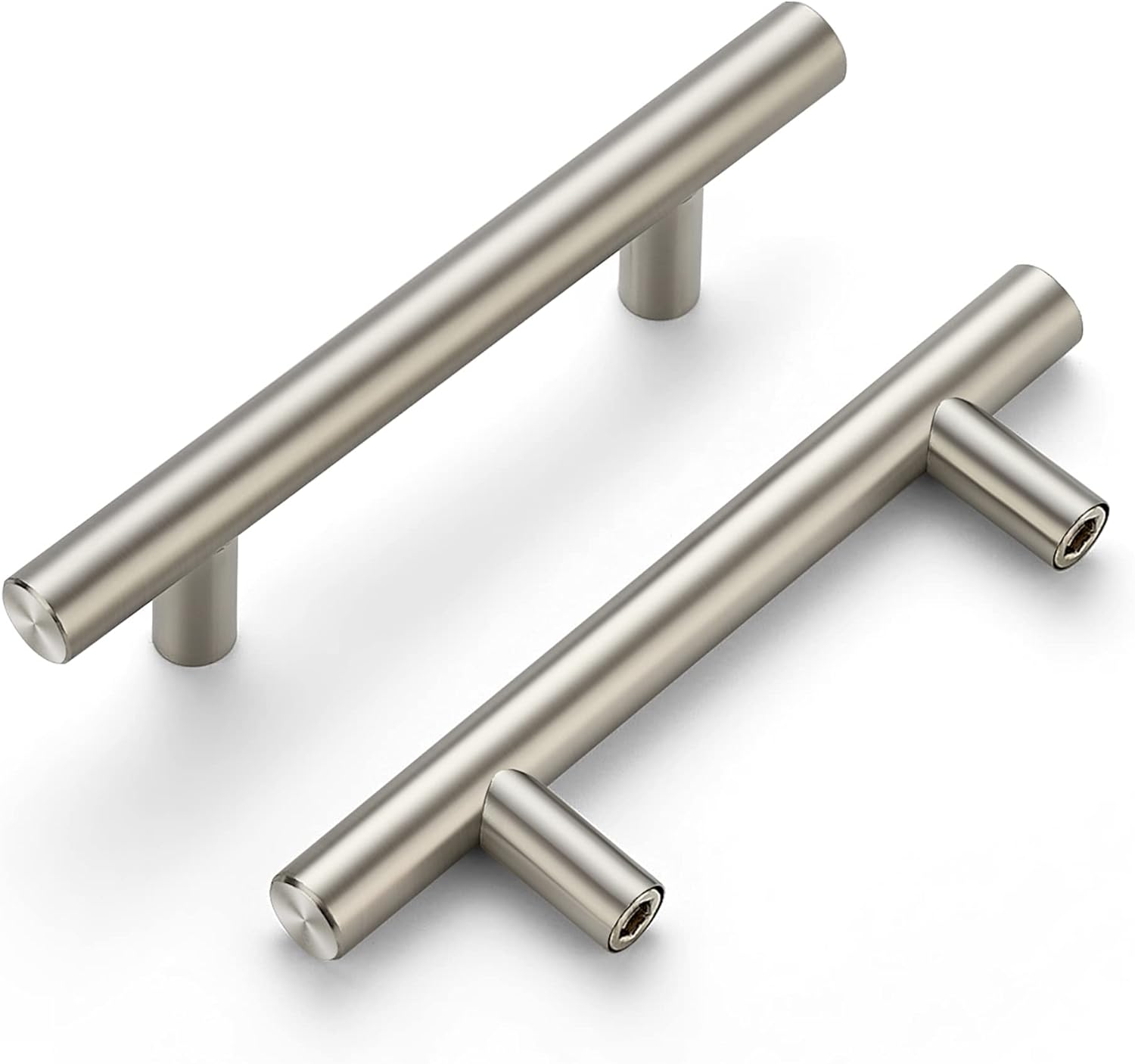 Ravinte 4 Pack 6 inch Cabinet Pulls Brushed Nickel Stainless Steel Kitchen Cupboard Handles Cabinet Handles, 3.75 inch Hole Center