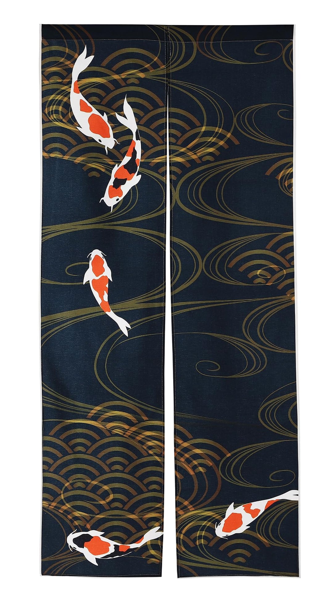 next.design Noren Japanese Style Doorway Curtain with a Picture of Nishiki Carp Nishikigoi Printed on it (pattern1)