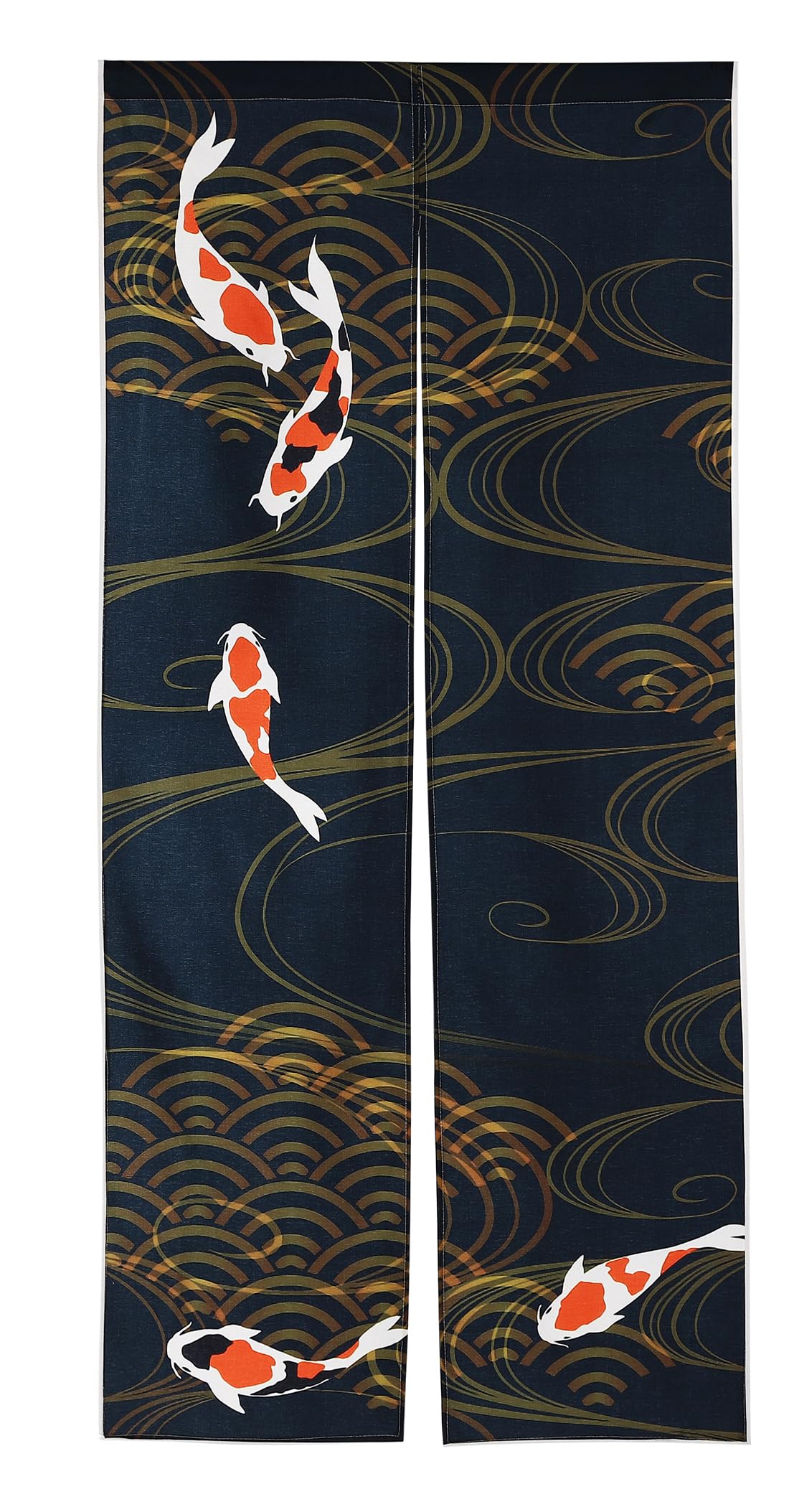 next.design Noren Japanese Style Doorway Curtain with a Picture of Nishiki Carp Nishikigoi Printed on it (pattern1)