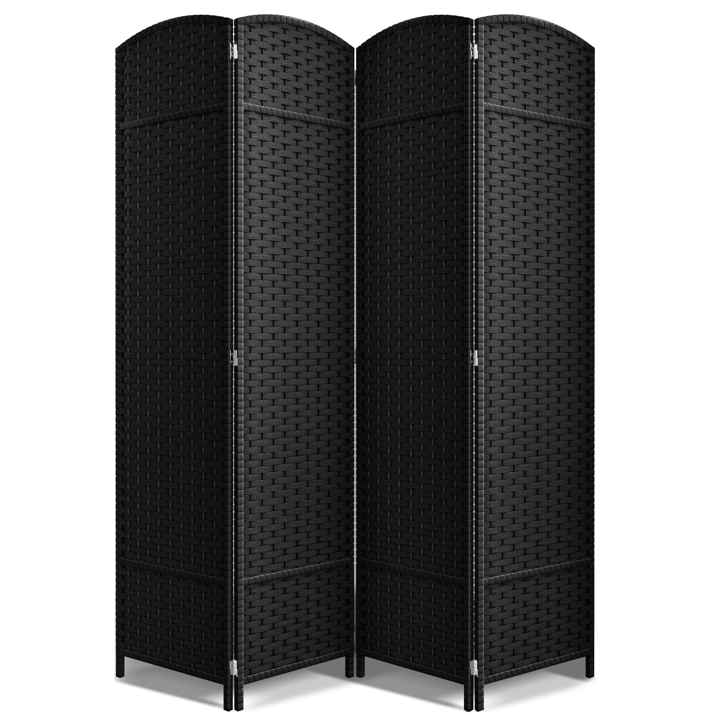 Sorbus 8 Panel Room Divider 6 ft. Tall - Privacy Screen, Extra Wide Double Hinged Panels, Mesh Hand-Woven Design, Partition Room Dividers and Folding Privacy Screens, Wall Divider for Room Separation