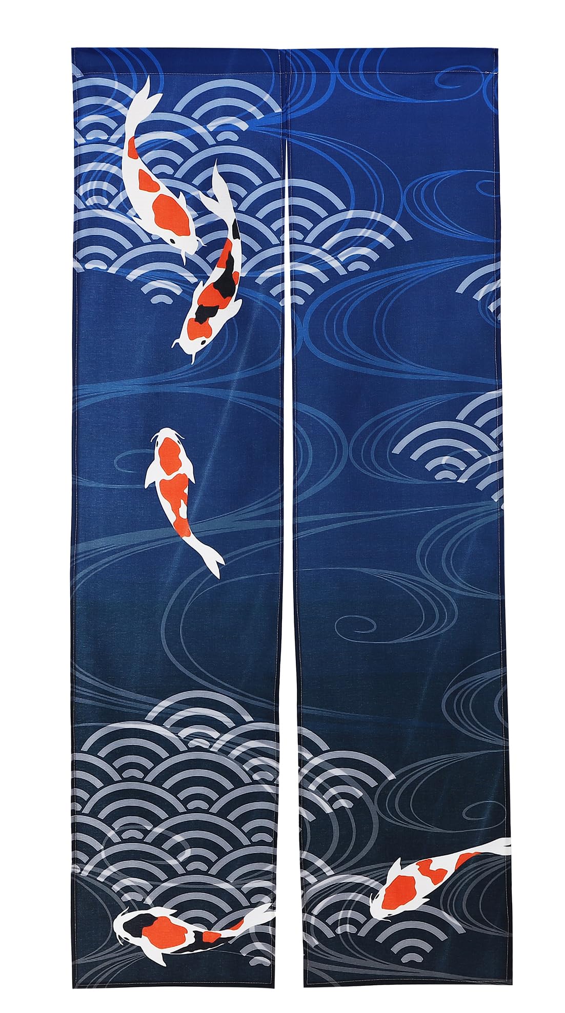 next.design Noren Japanese Style Doorway Curtain with a Picture of Nishiki Carp Nishikigoi Printed on it (pattern1)