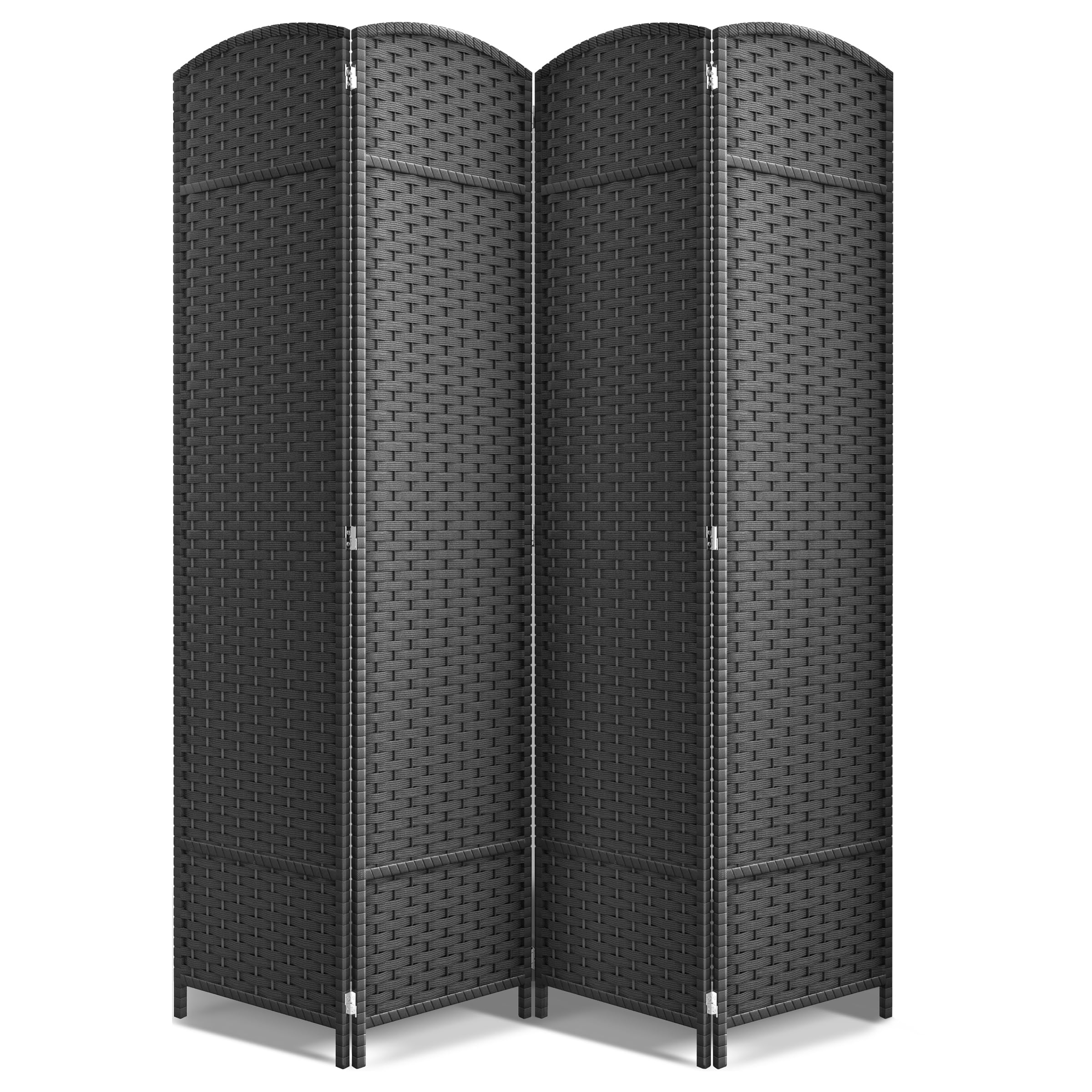 Sorbus 8 Panel Room Divider 6 ft. Tall - Privacy Screen, Extra Wide Double Hinged Panels, Mesh Hand-Woven Design, Partition Room Dividers and Folding Privacy Screens, Wall Divider for Room Separation
