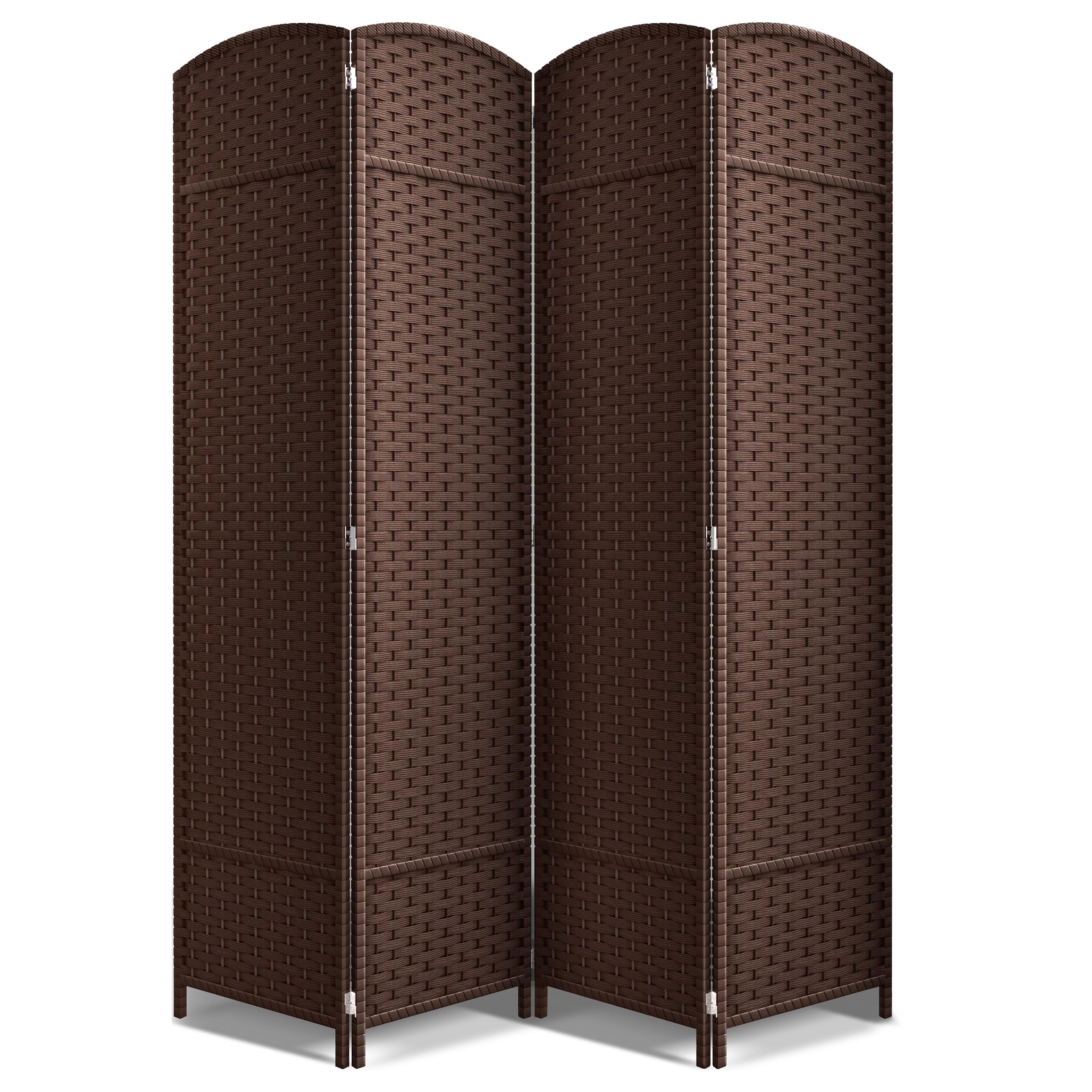 Sorbus 8 Panel Room Divider 6 ft. Tall - Privacy Screen, Extra Wide Double Hinged Panels, Mesh Hand-Woven Design, Partition Room Dividers and Folding Privacy Screens, Wall Divider for Room Separation