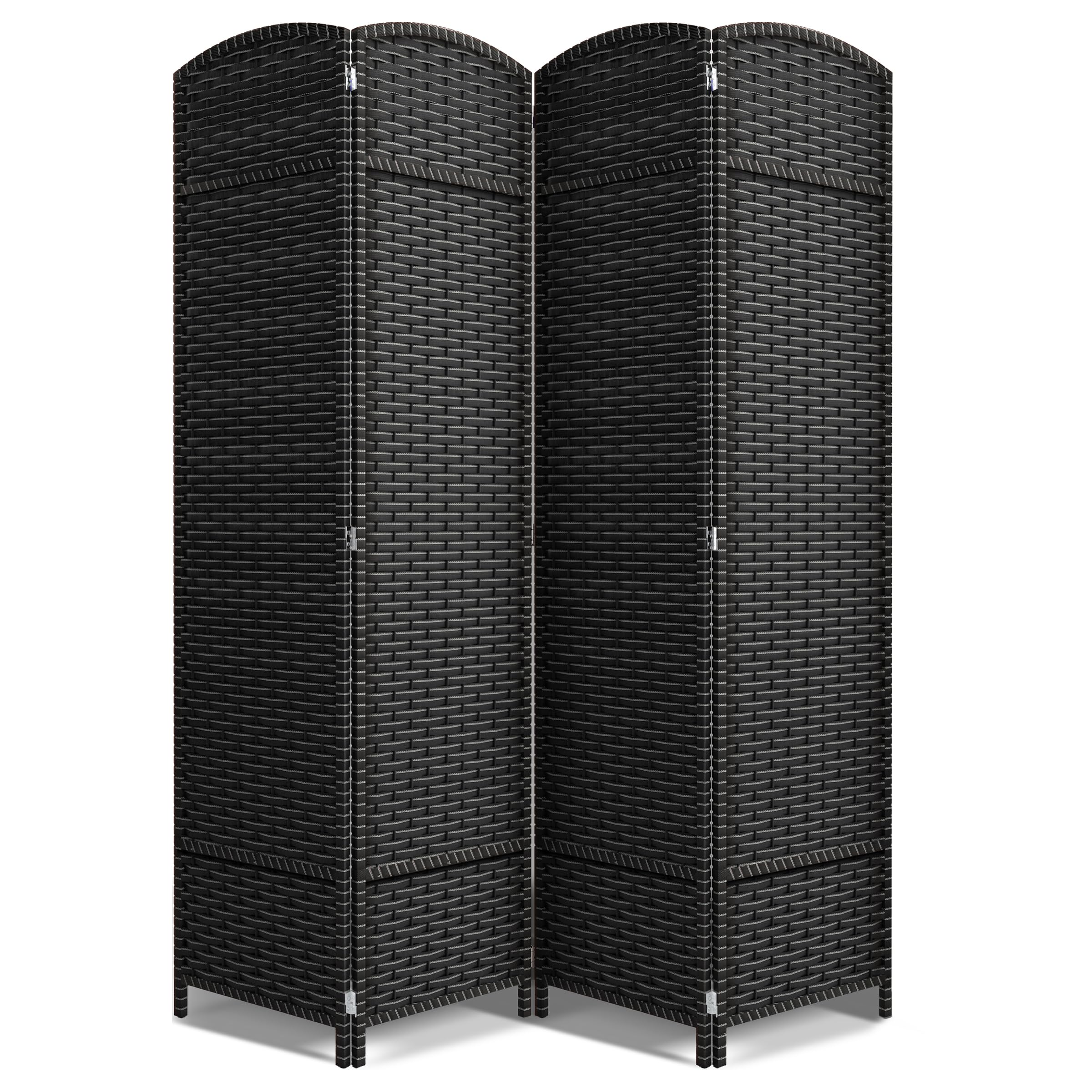 Sorbus 8 Panel Room Divider 6 ft. Tall - Privacy Screen, Extra Wide Double Hinged Panels, Mesh Hand-Woven Design, Partition Room Dividers and Folding Privacy Screens, Wall Divider for Room Separation