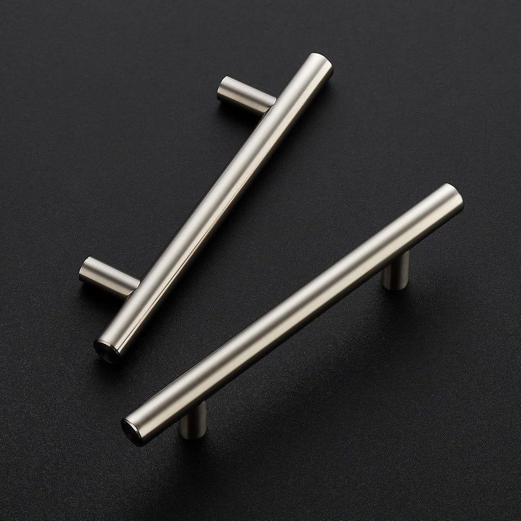 Ravinte 4 Pack 6 inch Cabinet Pulls Brushed Nickel Stainless Steel Kitchen Cupboard Handles Cabinet Handles, 3.75 inch Hole Center