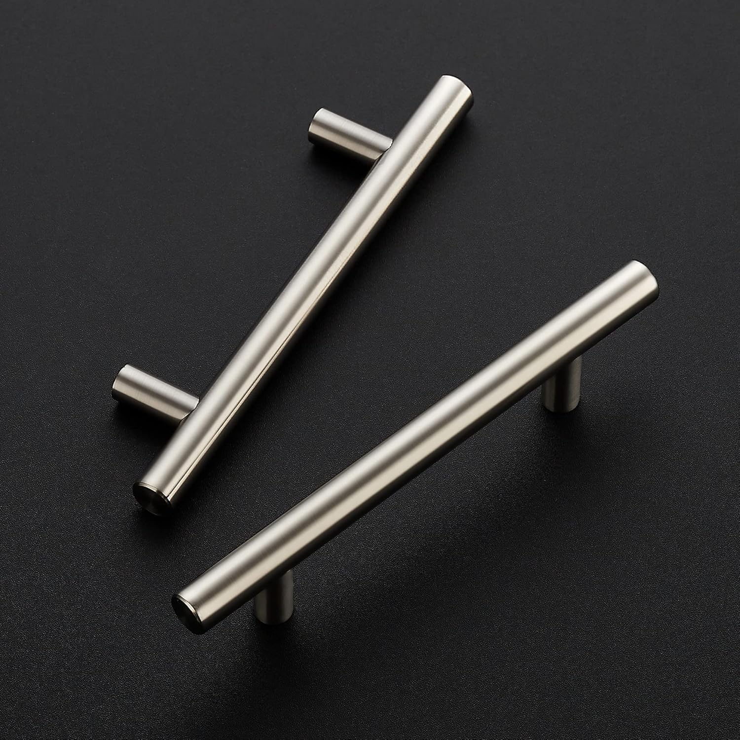 Ravinte 4 Pack 6 inch Cabinet Pulls Brushed Nickel Stainless Steel Kitchen Cupboard Handles Cabinet Handles, 3.75 inch Hole Center