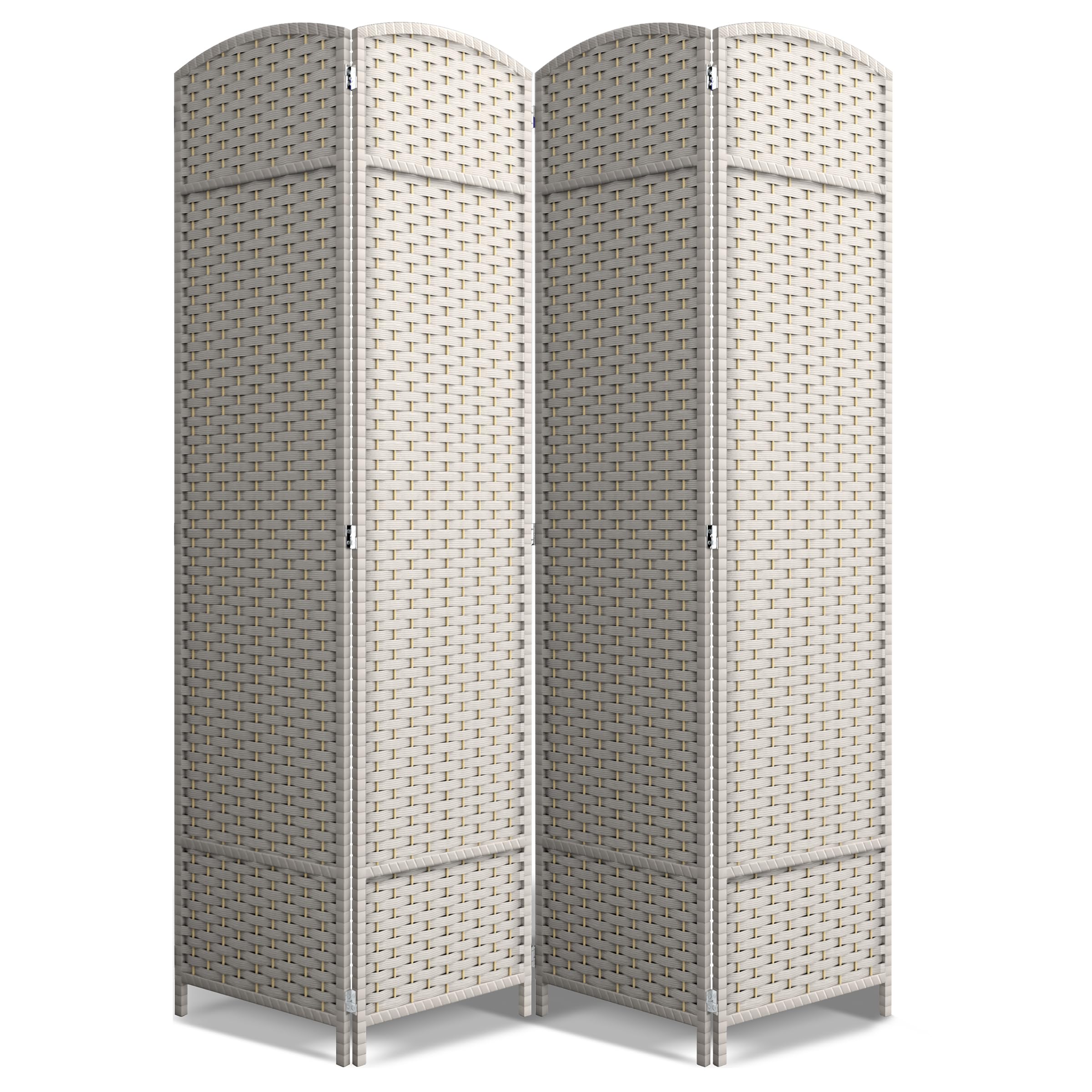 Sorbus 8 Panel Room Divider 6 ft. Tall - Privacy Screen, Extra Wide Double Hinged Panels, Mesh Hand-Woven Design, Partition Room Dividers and Folding Privacy Screens, Wall Divider for Room Separation