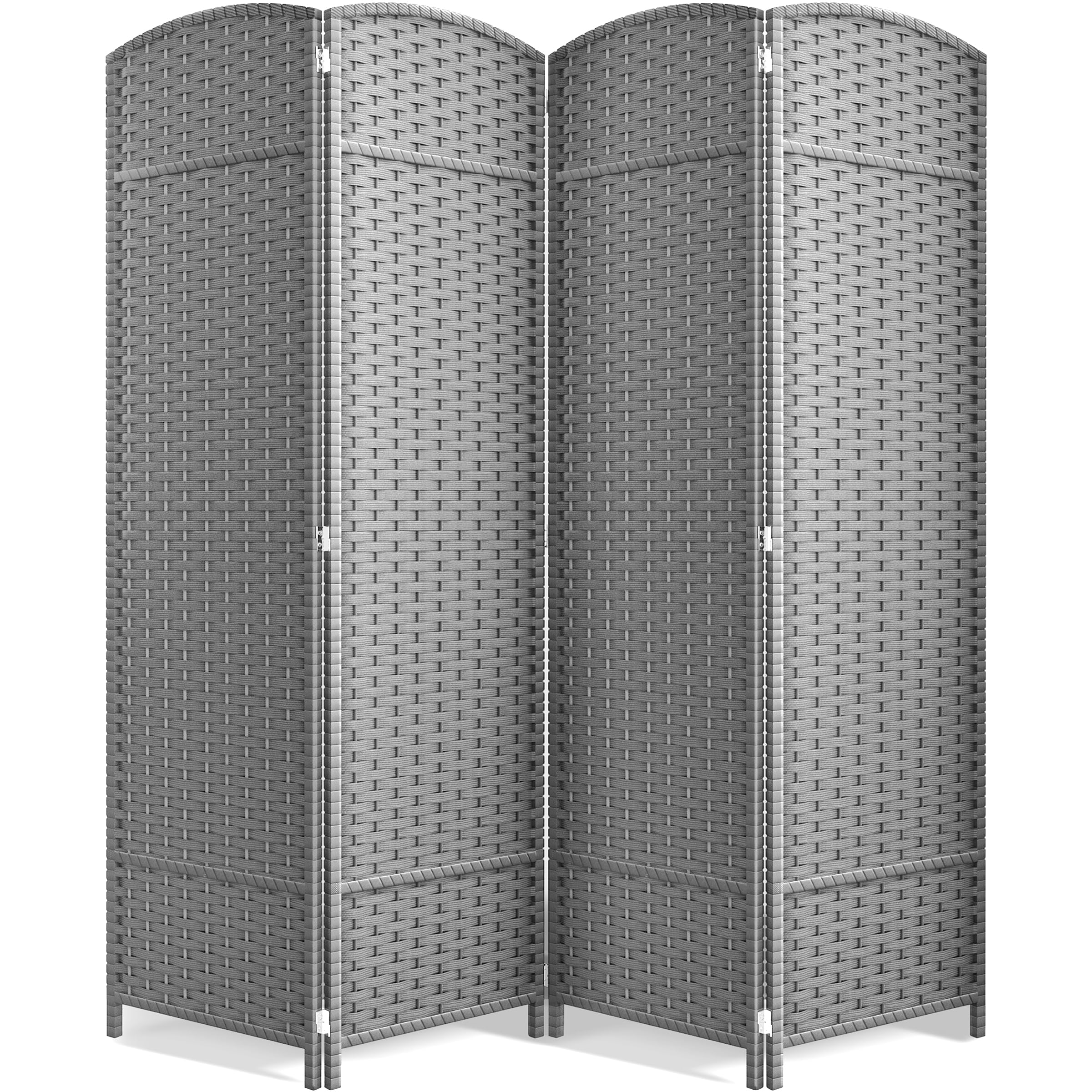 Sorbus 8 Panel Room Divider 6 ft. Tall - Privacy Screen, Extra Wide Double Hinged Panels, Mesh Hand-Woven Design, Partition Room Dividers and Folding Privacy Screens, Wall Divider for Room Separation
